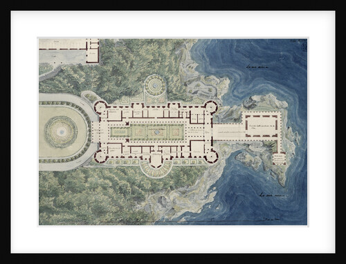 The Orianda Palace in the Crimea. Floor plan design, 1837-1838 by Anonymous