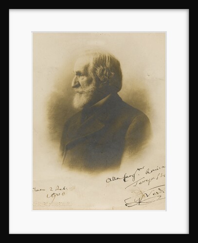 Portrait of the Composer Giuseppe Verdi, 1900 by Anonymous