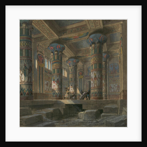 Set design for opera Aida by Giuseppe Verdi. Paris, Théâtre national de lOpéra, 1880 by Anonymous