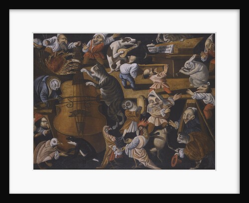 A concert of animals, birds and stylised figures, Second Half of the 17th cen by Anonymous
