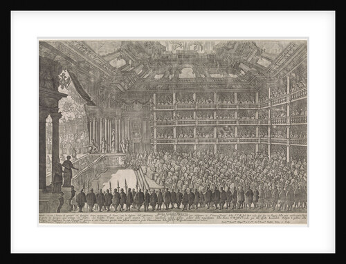 Scene from the opera Il pomo doro (The Golden Apple) of A. Cesti to the wedding of Leopold I and Ma by Anonymous