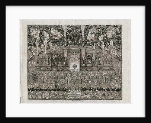 Fireworks for Charles VI on October 1, 1731 in Braunschweig, 1731 by Anonymous