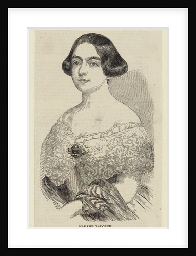 Portrait of the operatic soprano Eugenia Tadolini, née Savorani, 1848 by Anonymous