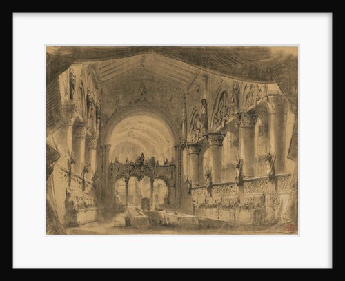Set design for opera Macbeth by Giuseppe Verdi. Paris, Théâtre-Lyrique, 21.04.1865, 1865 by Anonymous