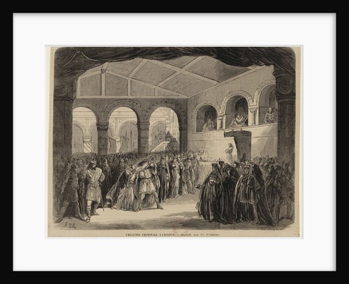 Opera Macbeth by Giuseppe Verdi. Paris, Théâtre-Lyrique, 21.04.1865, 1865 by Anonymous