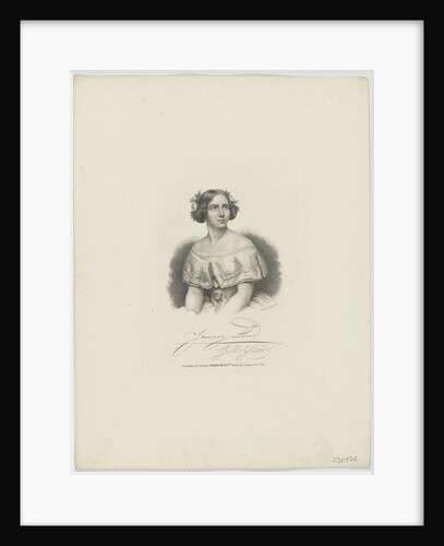 Portrait of the Soprano Jenny Lind, 1850s by Anonymous
