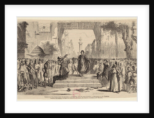 Opera Jérusalem by Giuseppe Verdi, on 26 November 1847 by the Paris Opera at the Salle Le Peletier ( by Anonymous