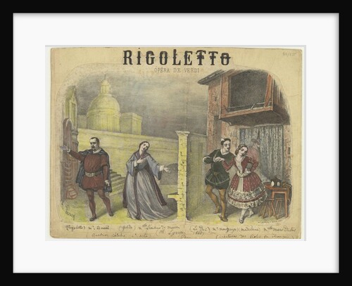 Opera Rigoletto by Giuseppe Verdi, 1863 by Anonymous