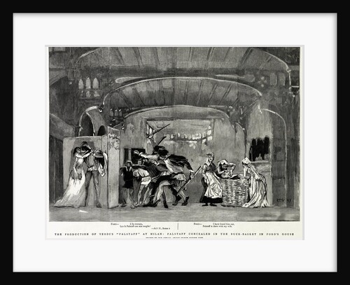 Premiere of the opera Falstaff by Giuseppe Verdi at La Scala in Milan on 9 February 1893, 1893 by Anonymous