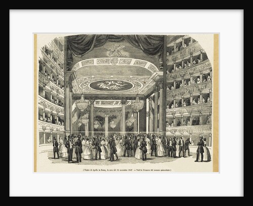 Teatro Apollo, Rome, on the evening of November 15, 1847, by Anonymous