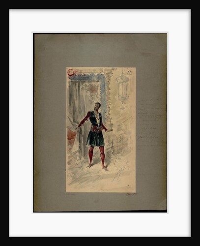 Costume design for the opera Otello by Giuseppe Verdi, world premiere, La Scala, 5 February 1887, 18 by Anonymous