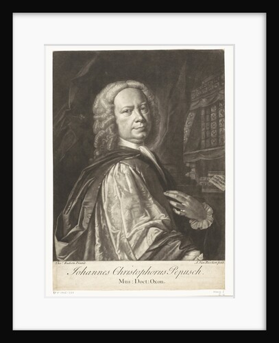 Portrait of the Composer Johann Christoph Pepusch, First half of the 18th cent by Anonymous