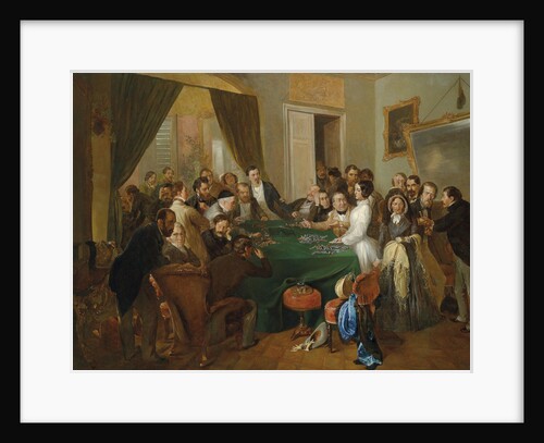 La Traviata: scene at the gaming table, 1866 by Anonymous