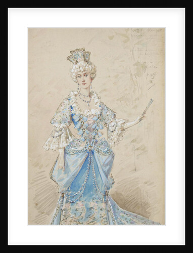Costume design for the opera La Traviata by Giuseppe Verdi, 1899 by Anonymous