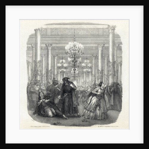 Frontispiece of the vocal score of opera Un Ballo in maschera by Giuseppe Verdi, 1860 by Anonymous
