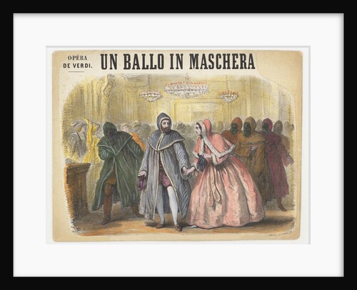 Opera Un Ballo in maschera by Giuseppe Verdi, Paris, Théâtre Italien, 1861 by Anonymous