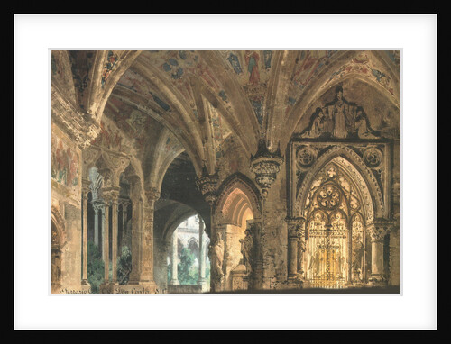 Set design for the Opera Don Carlos by Giuseppe Verdi. Milano, Teatro alla Scala, 1878 by Anonymous