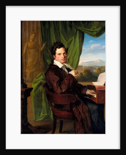 Portrait of the composer Heinrich Maria Schmidt, 1835 by Anonymous