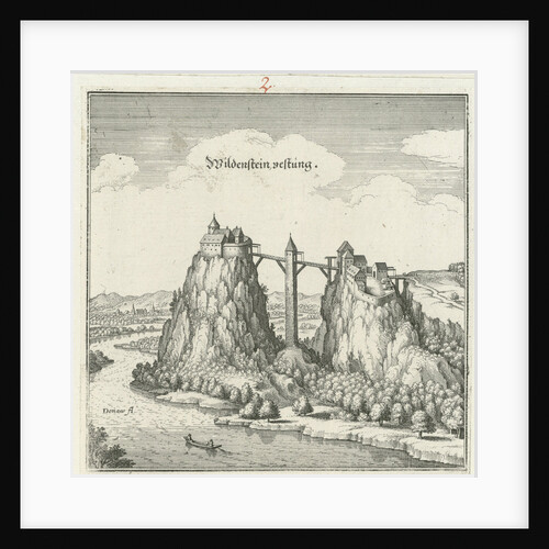 Wildenstein castle. Topographia Sueaviae, 1643 by Anonymous