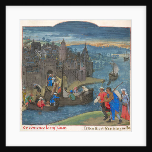 Boats readied for departure at Martigny on the river Dranse in Switzerland by Anonymous