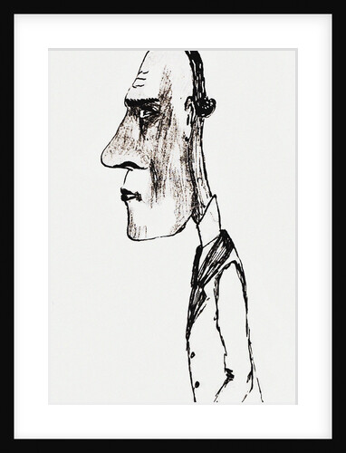 Self-caricature, Mid of 1930s by Anonymous