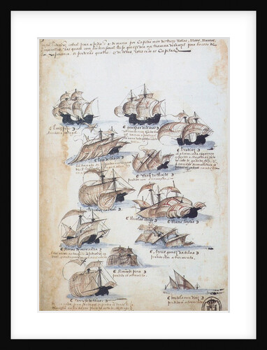 The fleet of Pedro Álvares Cabral in 1500 by Anonymous