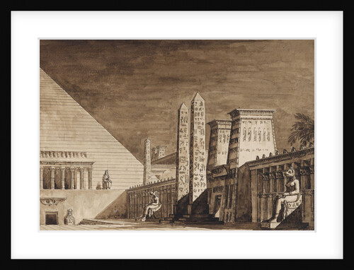 Stage design for the opera Semiramide by Gioachino Rossini, 1823 by Anonymous
