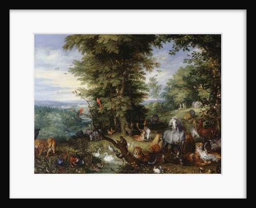 Adam and Eve in the Garden of Eden, 1615 by Anonymous