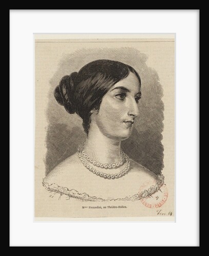 Portrait of the operatic soprano Erminia Frezzolini, 1840s by Anonymous