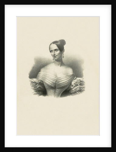Portrait of the opera soprano Sophie Löwe, c. 1840 by Anonymous