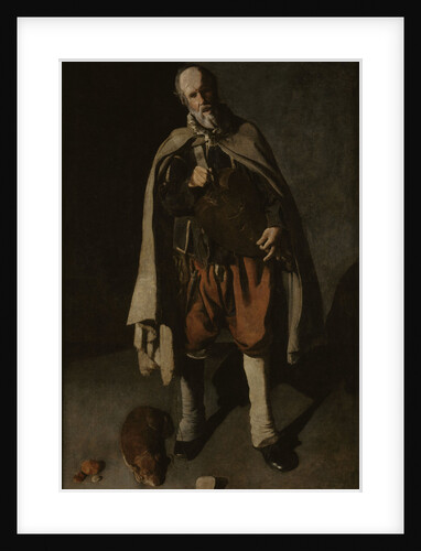 The Hurdy-Gurdy Player with a Dog, ca 1625 by Anonymous