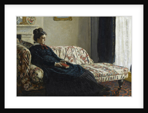 Méditation. Madame Monet au canapé, c. 1871 by Anonymous