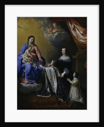 Louis XIV offers the Madonna a crown and sceptre, c. 1643 by Anonymous