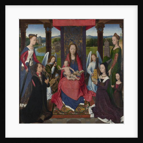 The Virgin and Child with Saints and Donors (The Donne Triptych). The central panel, ca 1478 by Anonymous