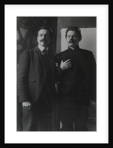 Akseli Gallen-Kallela and Maxim Gorky in Helsinki, c. 1905 by Anonymous