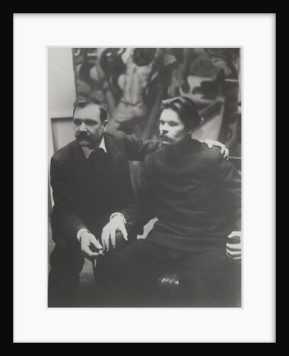 Akseli Gallen-Kallela and Maxim Gorky in Helsinki, c. 1905 by Anonymous