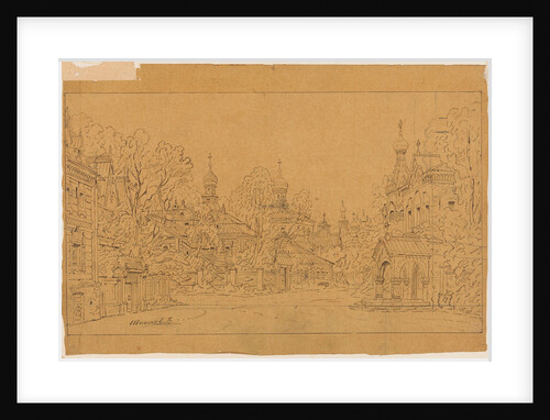 Stage design for the opera The Oprichnik (The Guardsman) by Pyotr Tchaikovsky, 1874 by Anonymous