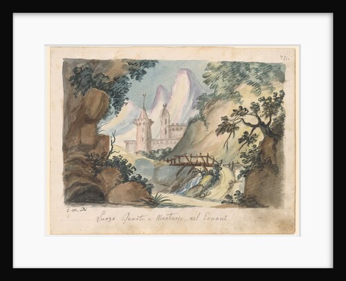 Set design for the Opera Ernani by Giuseppe Verdi by Anonymous