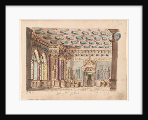Set design for the Opera Ernani by Giuseppe Verdi by Anonymous