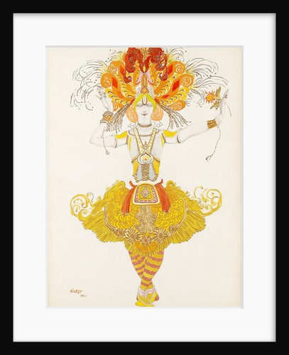 Costume design for the ballet The Firebird (Loiseau de feu) by I. Stravinsky, 1922 by Anonymous