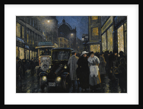 An evening stroll on the boulevard by Anonymous