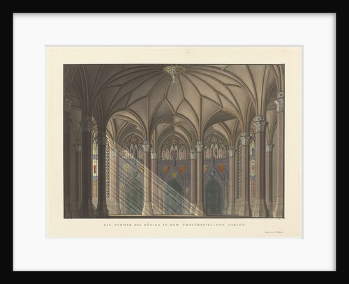 Stage design for the tragedy Don Carlos by Friedrich Schiller, 1824 by Anonymous