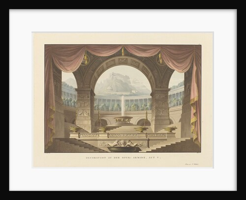 Set design for the Opera Armide by Christoph Willibald Gluck, 1824 by Anonymous