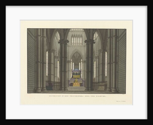 Stage design for the tragedy The Bride of Messina by Friedrich Schiller, 1824 by Anonymous