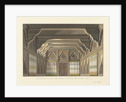Stage design for the play Ratibor and Wanda by Konrad Levezow, 1824 by Anonymous