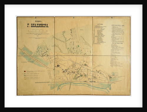 Map of Vladimir, 1889 by Anonymous