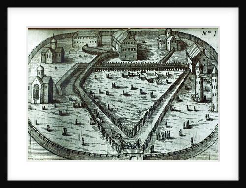 The Fortress in Alexandrovskaya village. Published by Jacob Ulfeldt, 1578 by Anonymous