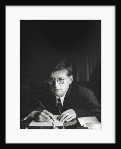 Portrait of the composer Dmitri Shostakovich by Anonymous