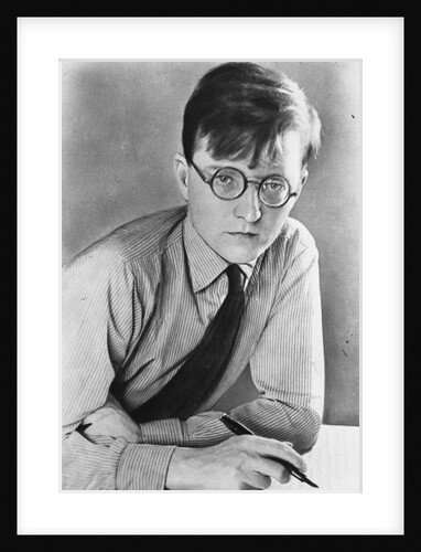 Portrait of the composer Dmitri Shostakovich by Anonymous