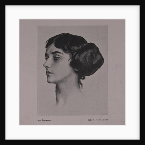 Portrait of the Ballet dancer Tamara Karsavina, 1914 by Anonymous